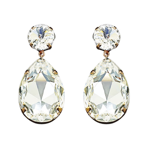 Auskarai "Debesų Lašas IV" su Swarovski™ kristalais